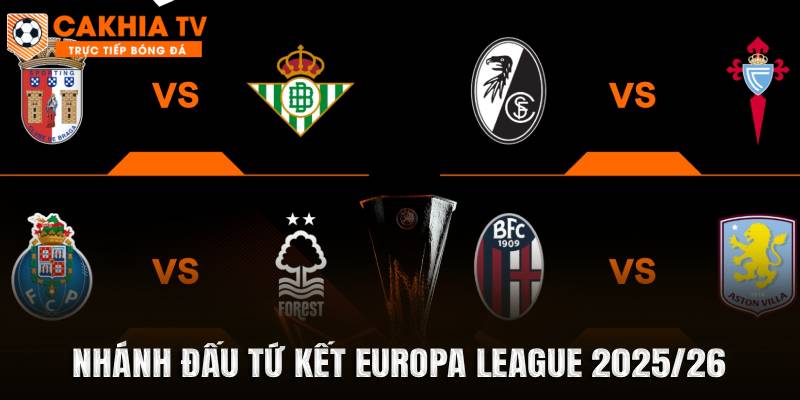 Nhánh đấu tứ kết Europa League 2025/26